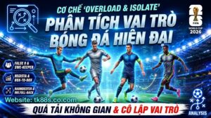 Sơ đồ phân tích chiến thuật quá tải không gian và cô lập vai trò nhằm phá vỡ hàng thủ đối phương - Nguồn brandnewtivat.me